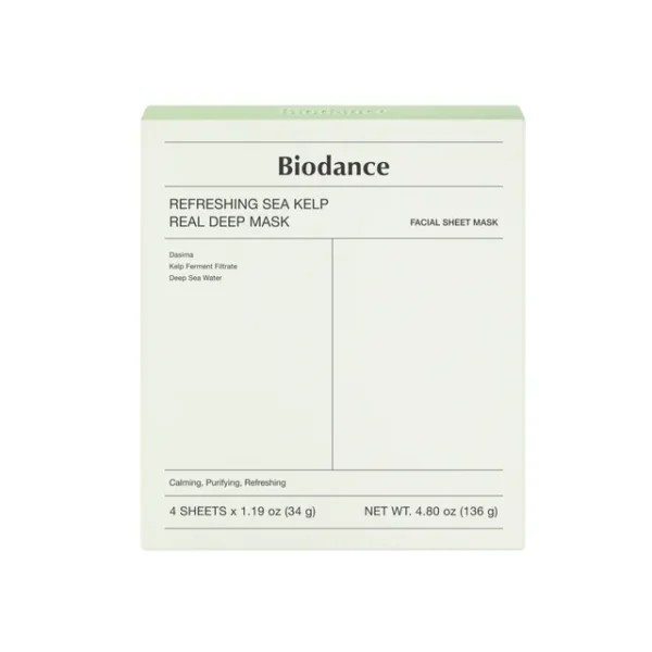 Biodance – Refreshing Sea Kelp Real Deep Mask Set 34g x 4