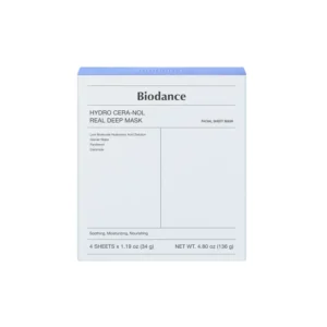 biodance bleu Biodance – Hydro Cera-nol Real Deep Mask Set 34g x 4