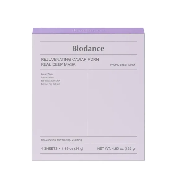 Biodance – Rejuvenating Caviar PDRN Real Deep Mask Set 34g x 4