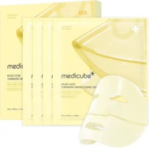 MASQUE MEDI MEDICUBE – Kojic Acid Turmeric Brightening Gel Mask Set