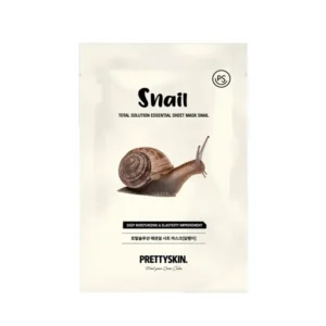 PRETTYSKIN– Total Solution Essential Sheet Mask Snail – 25 ml